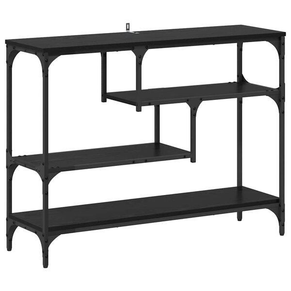 vidaXL Table console Chêne noir 100 x 30 x 75 cm Bois d'ingénierie