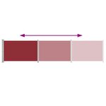 vidaXL Auvent latéral rétractable de patio 140x600 cm Rouge