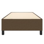 vidaXL Cadre de lit à ressorts marron foncé 90x190 cm tissu
