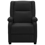 vidaXL Fauteuil de massage Noir Similicuir