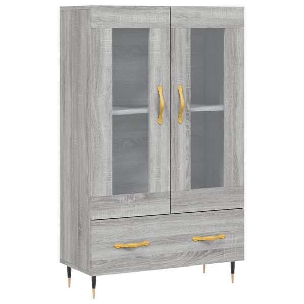 vidaXL Buffet haut sonoma gris 69 5x31x115 cm bois d'ingénierie