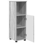 vidaXL Cabinet de salle de bain avec porte Sonoma gris 30 x 35 x 95 cm