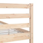 vidaXL Cadre de lit sans matelas bois massif 120x200 cm