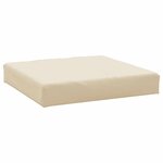 vidaXL Coussins de palette lot de 2 beige tissu oxford
