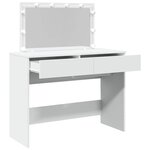 vidaXL Coiffeuse avec LED blanc 100x40x120 cm