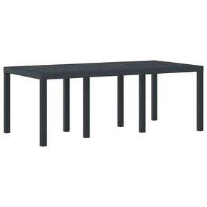 vidaXL Table de jardin pour repas Anthracite 200 x 100 x 73 cm