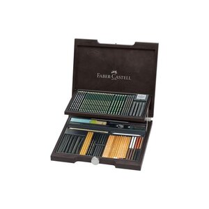 Coffret bois Pitt Monochrome assortiment Complet FABER-CASTELL