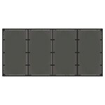 vidaXL Ensemble de salle à manger pour jardin 9 Pièces Noir