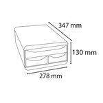 Exacompta Set de tiroirs de bureau Small-Box Harlequin avec 3 tiroirs