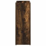 vidaXL Porte-parapluie Chêne fumé 40 x 20 x 55 5 cm Bois d'ingénierie