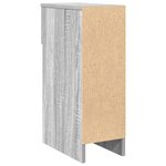 vidaXL Tables de chevet avec tiroir 2 Pièces sonoma gris 20x36x60 cm