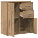 vidaXL Buffet chêne artisanal 60 x 31 x 70 cm Bois d'ingénierie