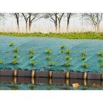 Nature Couverture de sol contre les mauvaises herbes 2 1x25 m Vert