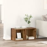 vidaXL Meuble TV 2 Pièces Marron 37 x 35 x 37 cm Bois d'ingénierie