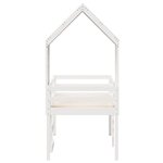vidaXL Lit haut sans matelas blanc 90x190 cm bois de pin massif