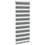 vidaXL Store zèbre gris foncé largeur du tissu 50 9 cm polyester