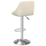 vidaXL Tabouret de bar Crème Velours