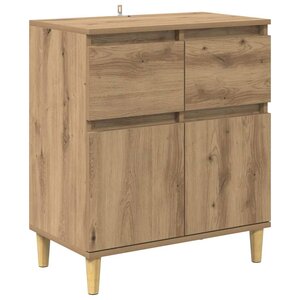 vidaXL Buffet Chêne artisanal 60 x 35 x 70 cm Bois d'ingénierie