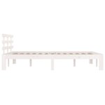 vidaXL Cadre de lit sans matelas blanc bois massif 150x200 cm