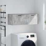 vidaXL Armoire murale gris béton 100x36 5x35 cm bois d'ingénierie