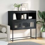 vidaXL Buffet anthracite 100 5x39x107 cm acier laminé à froid