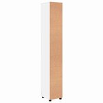 vidaXL Meuble de salle de bain haut Blanc brillant 30 x 35 x 192 cm