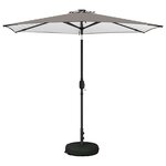 vidaXL Parasol de jardin avec lumières LED et base 270 x 270 cm