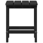 vidaXL Table d'appoint Adirondack Noir 38 x 38 x 46 cm HDPE