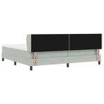 vidaXL Lit à ressorts avec matelas gris foncé 80x200 cm en velours