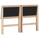 vidaXL Tête de lit capitonnée Gris clair 140 cm Pin massif