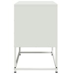 vidaXL Meuble TV blanc 68 5x39x60 5 cm acier