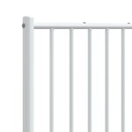 vidaXL Tête de lit métal blanc 150 cm