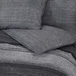 vidaXL Ensemble de housse de couette gris foncé 225x220 cm Coton