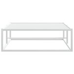 vidaXL Cadre de lit sans matelas blanc 90x200 cm métal