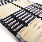 vidaXL Sommiers à lattes sans matelas 2 Pièces avec 42 lattes 90x200 cm