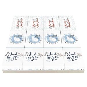 Set de 12 boîtes cadeaux 'noël'  8 5x11 5x5 8cm x 3 clairefontaine