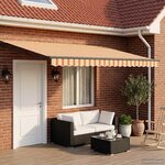 vidaXL Auvent rétractable électrique Multicolore 5 x 3 m