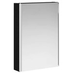 vidaXL Armoire Miroir de Salle de Bain Chêne noir 43 x 11 5 x 60 5 cm