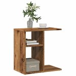 vidaXL Table d'appoint vieux bois 50x30x50 cm bois d'ingénierie