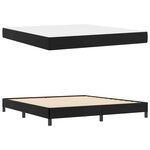 vidaXL Lit avec matelas Noir 180 x 200 cm Faux cuir