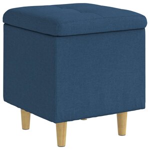vidaXL Ottoman avec rangement Bleu 40 x 40 x 45 cm tissu