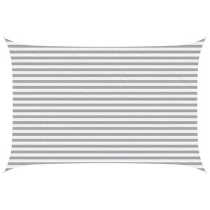 vidaXL Voile d'ombre Gris clair et blanc 4 5 × 3 m