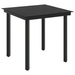vidaXL Ensemble de Tables Basses 3 Pièces Noir et blanc crème