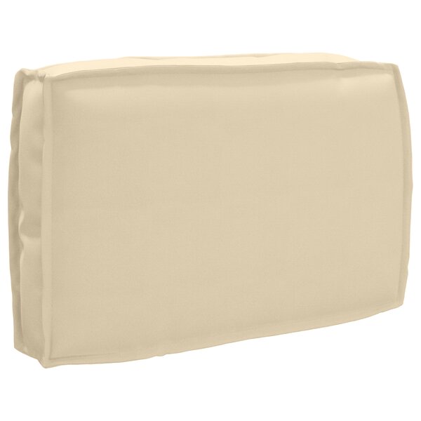 vidaXL Coussin de palette pour dossier beige 60x40x12 cm en tissu Oxford