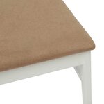 vidaXL Chaise de salle à manger 2 Pièces Blanc et marron