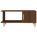 vidaXL Table basse chêne marron 90x50x40 cm bois d'ingénierie