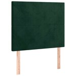 vidaXL Cadre de lit sans matelas vert foncé 90x200 cm velours