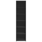 vidaXL Buffet haut noir 45x41x185 cm bois d'ingénierie