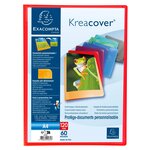 Protège document personnalisable PP Kreacover 120 vues assortis EXACOMPTA