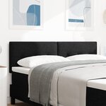 Cabezal LED vidaXL con botoneo capitoné Noir de 80 cm en tissu